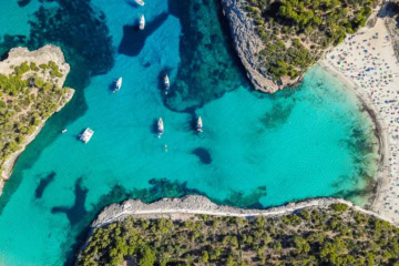 Eine Bucht auf Mallorca.