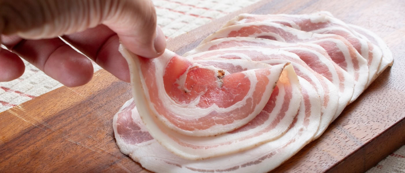 Pancetta in Scheiben