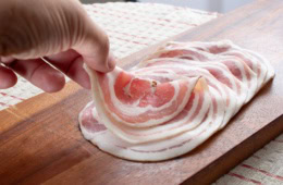 Pancetta in Scheiben