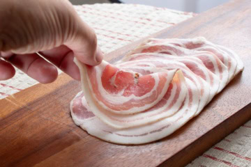 Pancetta in Scheiben