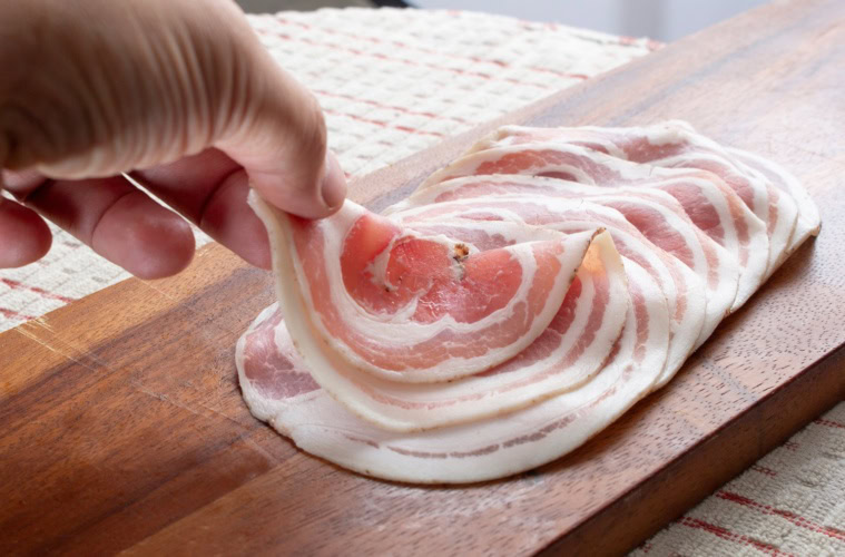 Pancetta in Scheiben
