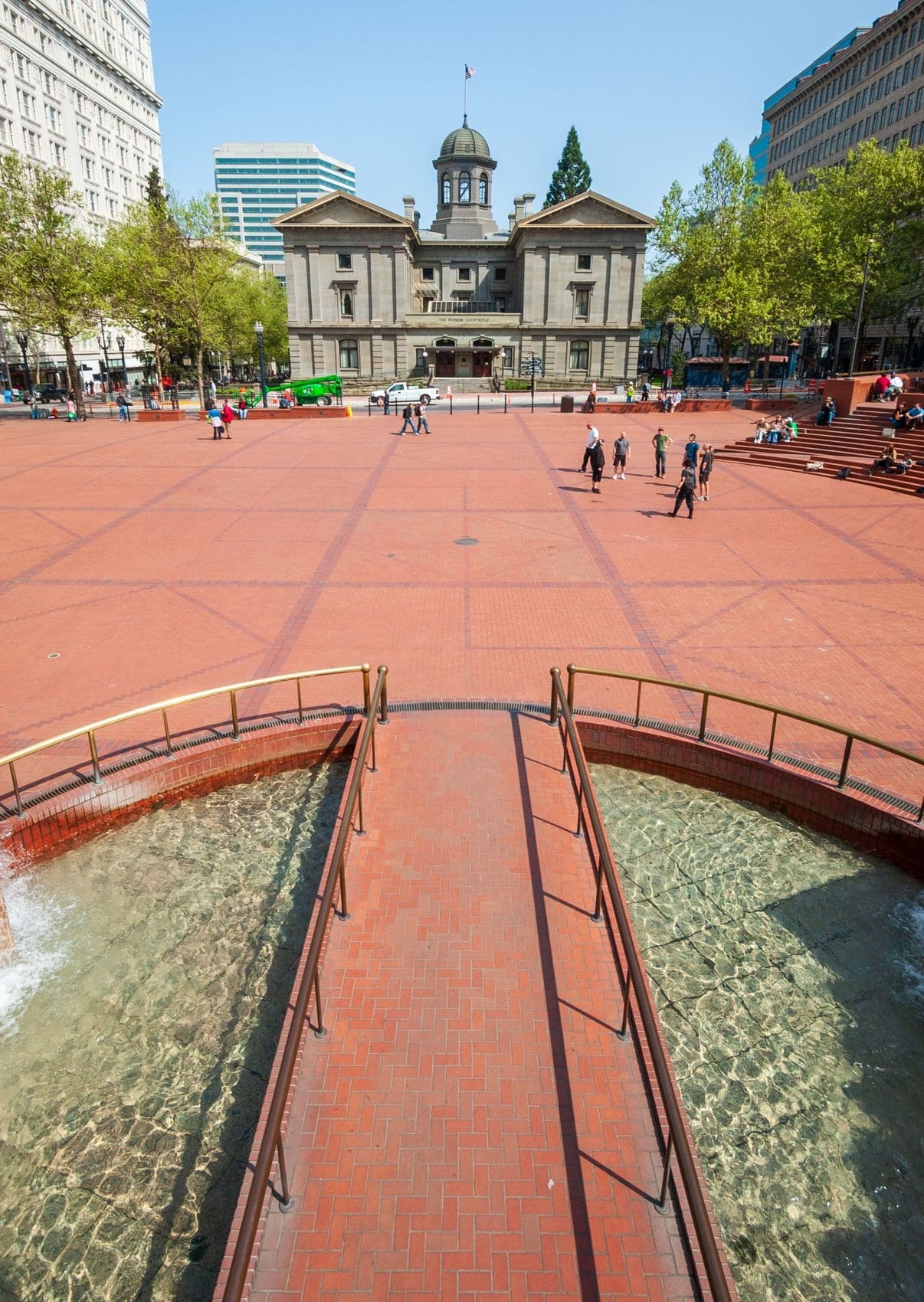 Pioneer Courthouse Square in Portland, Oregon 