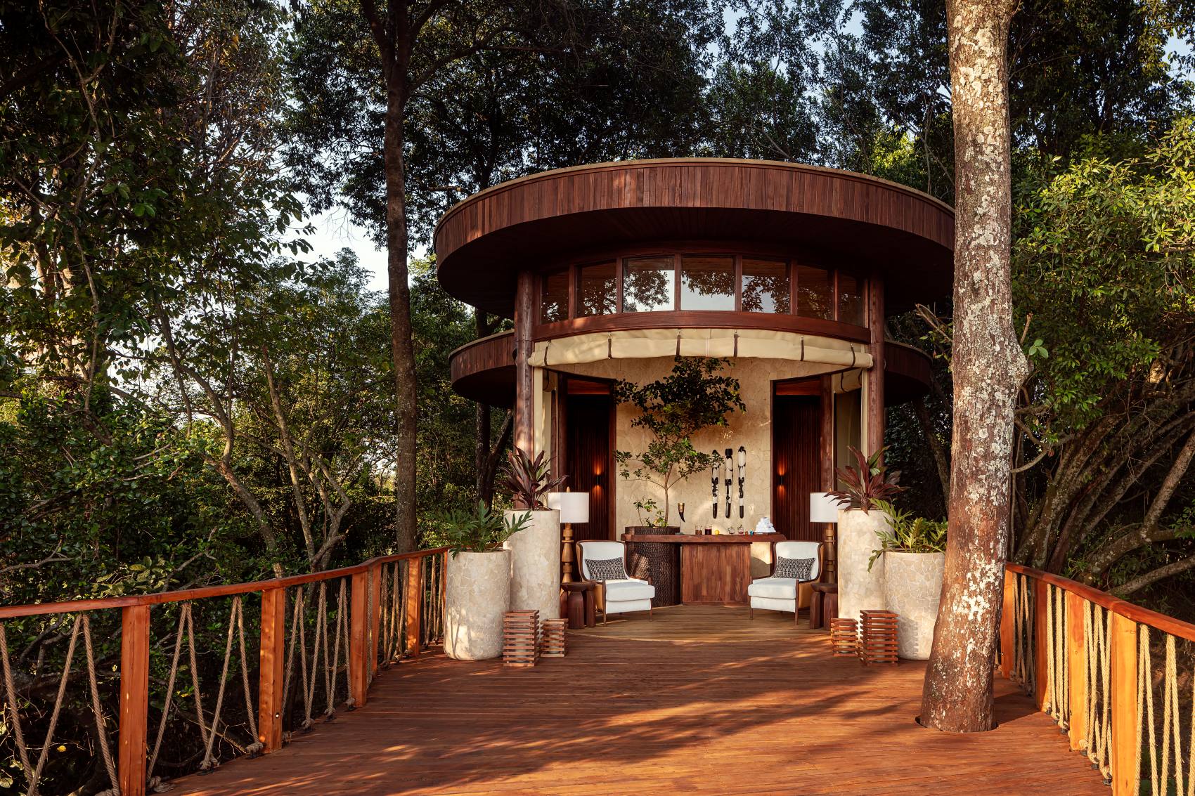 Welcome Hub im Ritz-Carlton, Masai Mara Safari Camp in Kenia 