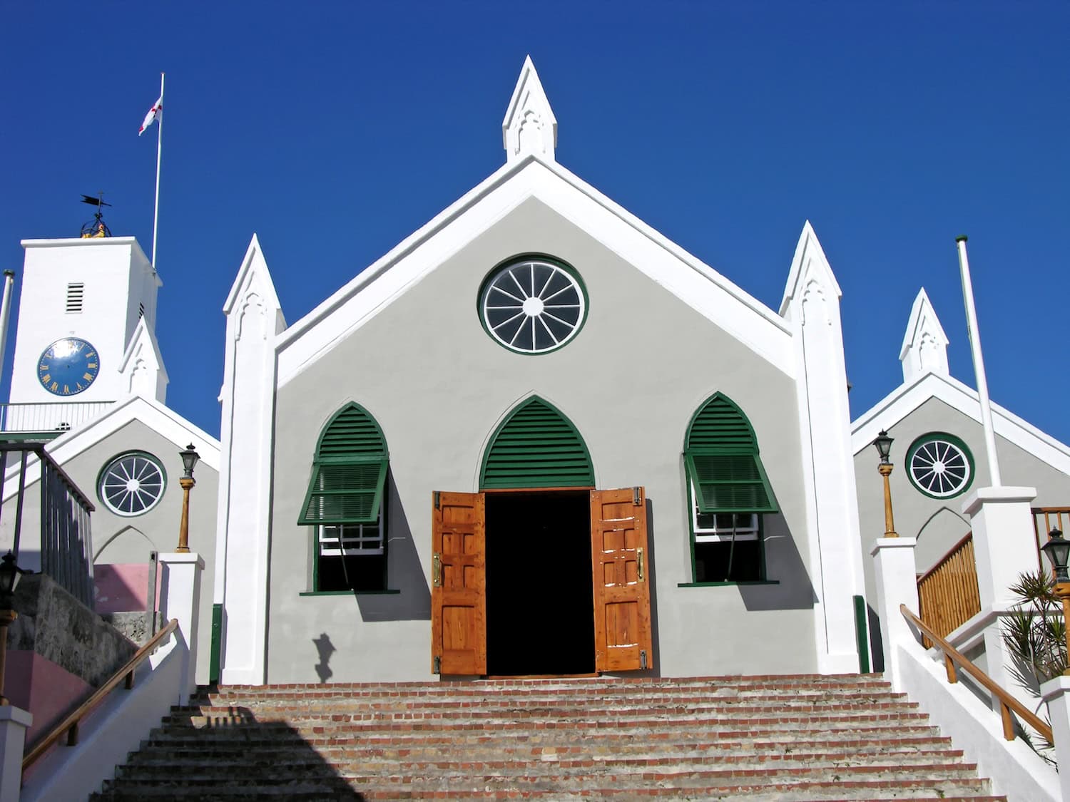 Blick auf die St. Peter's Church in Bermuda
