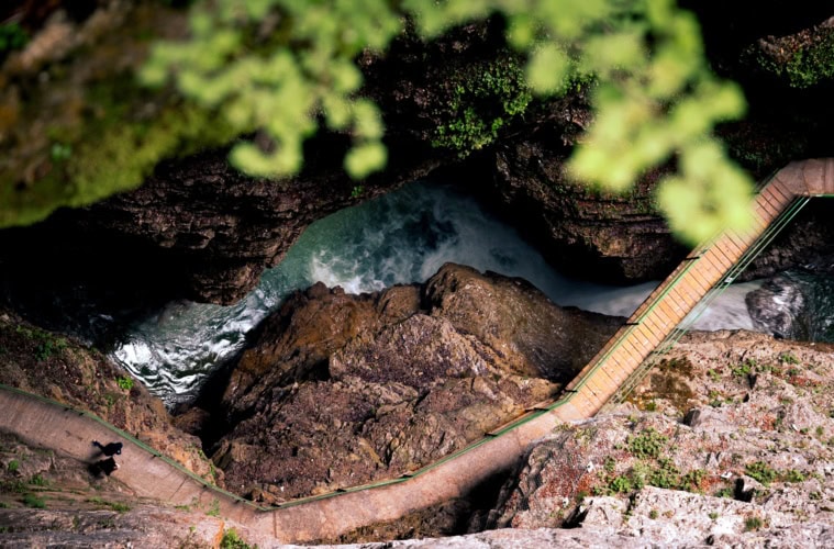 Die Breitachklamm in Bayern.