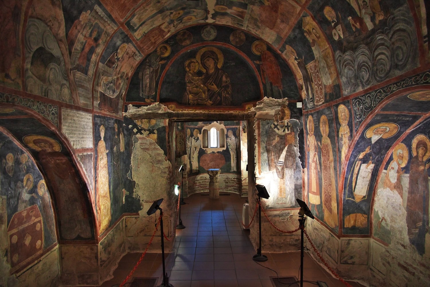 Fresken in einer Kirche in Sofia