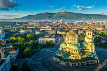 Panoramablick über Sofia in Bulgarien