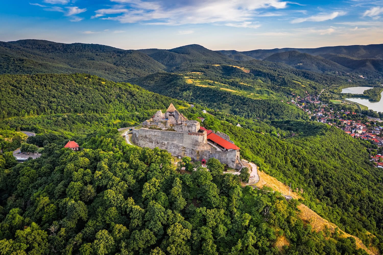 Schloss Visegrad am Donauknie in Ungarn