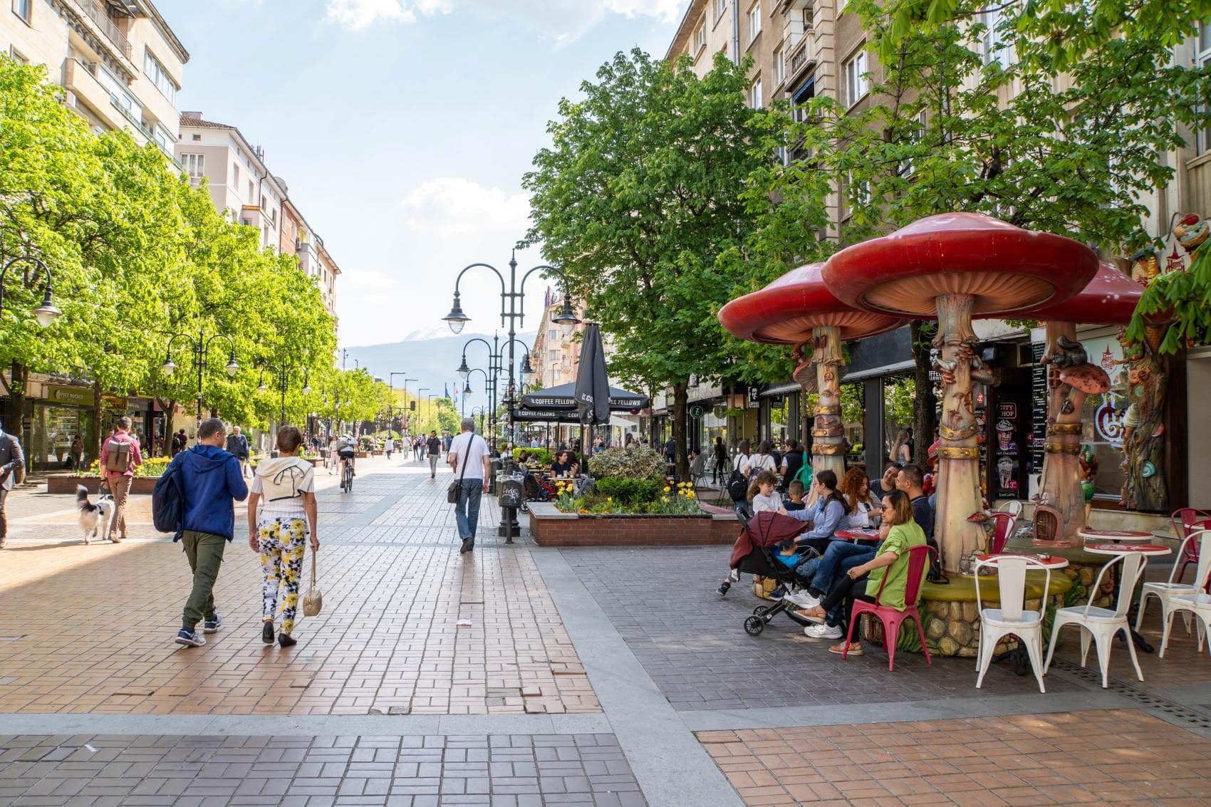Fußgängerzone Vitosha in Sofia 