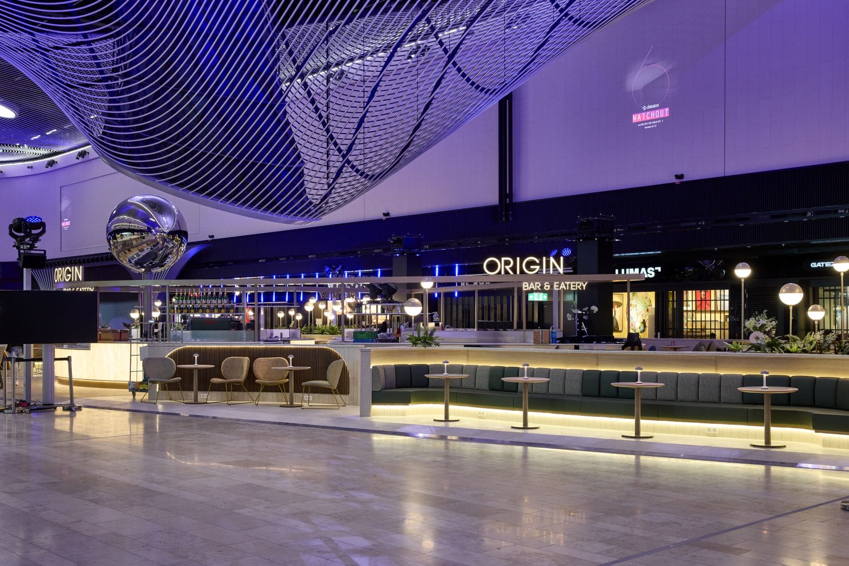 Restaurant in Terminal 3 am Frankfurter Flughafen 