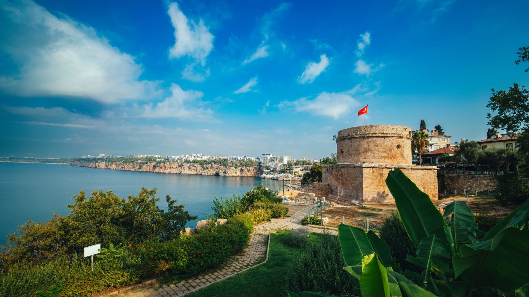 Hidirlik-Turm in der Altstadt Kaleiçi in Antalya
