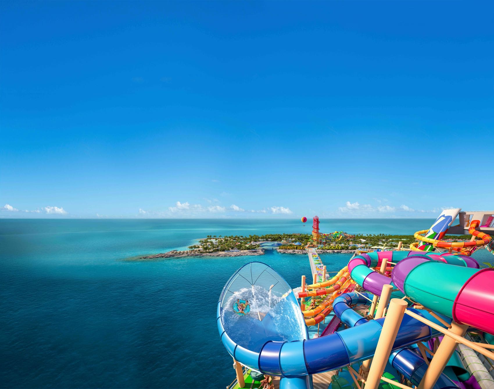 Wasserrutschen auf Schiff Legend of the Seas 