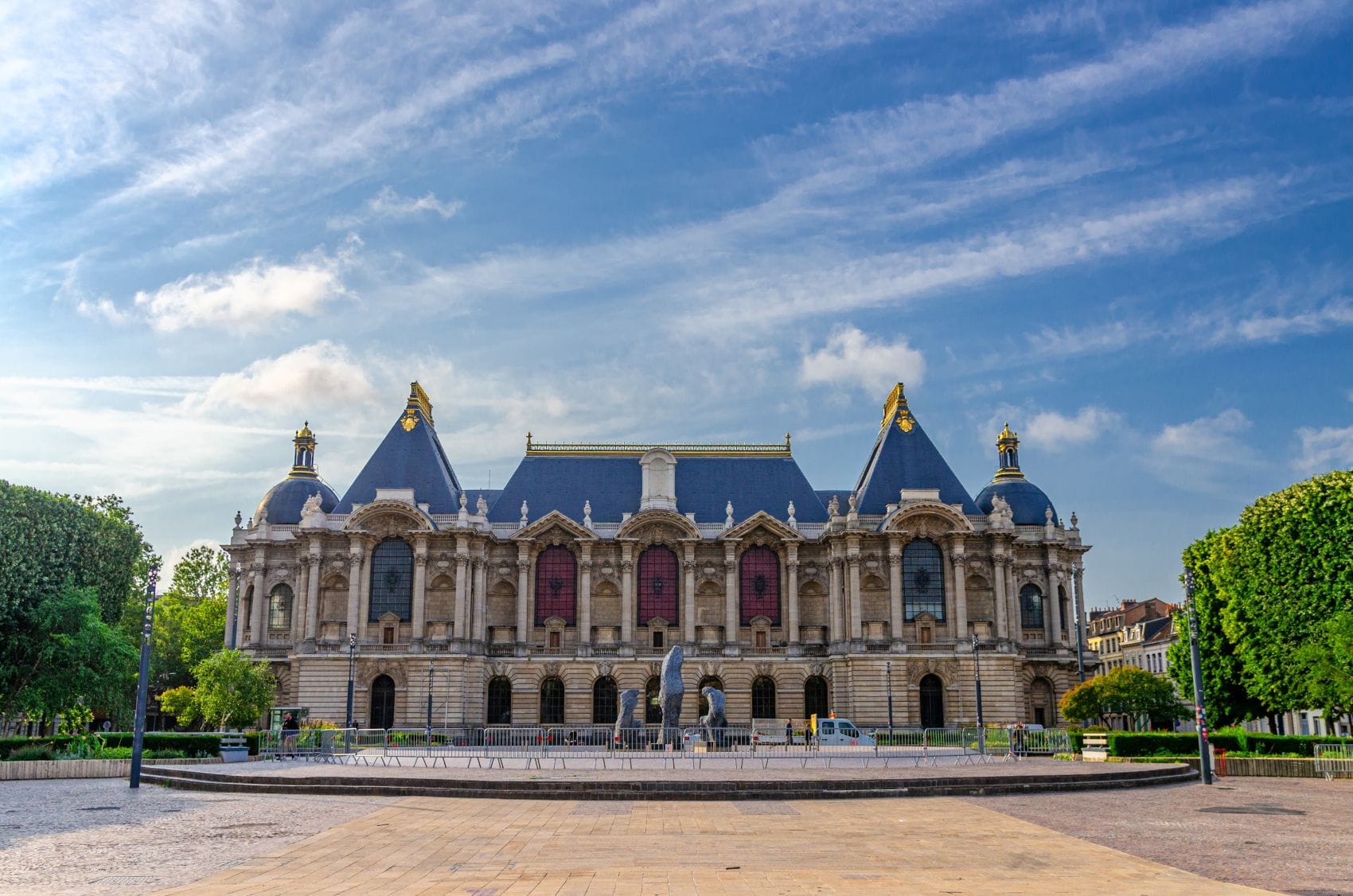 Fassade des Palais des Beaux-Arts in Lille, Frankreich