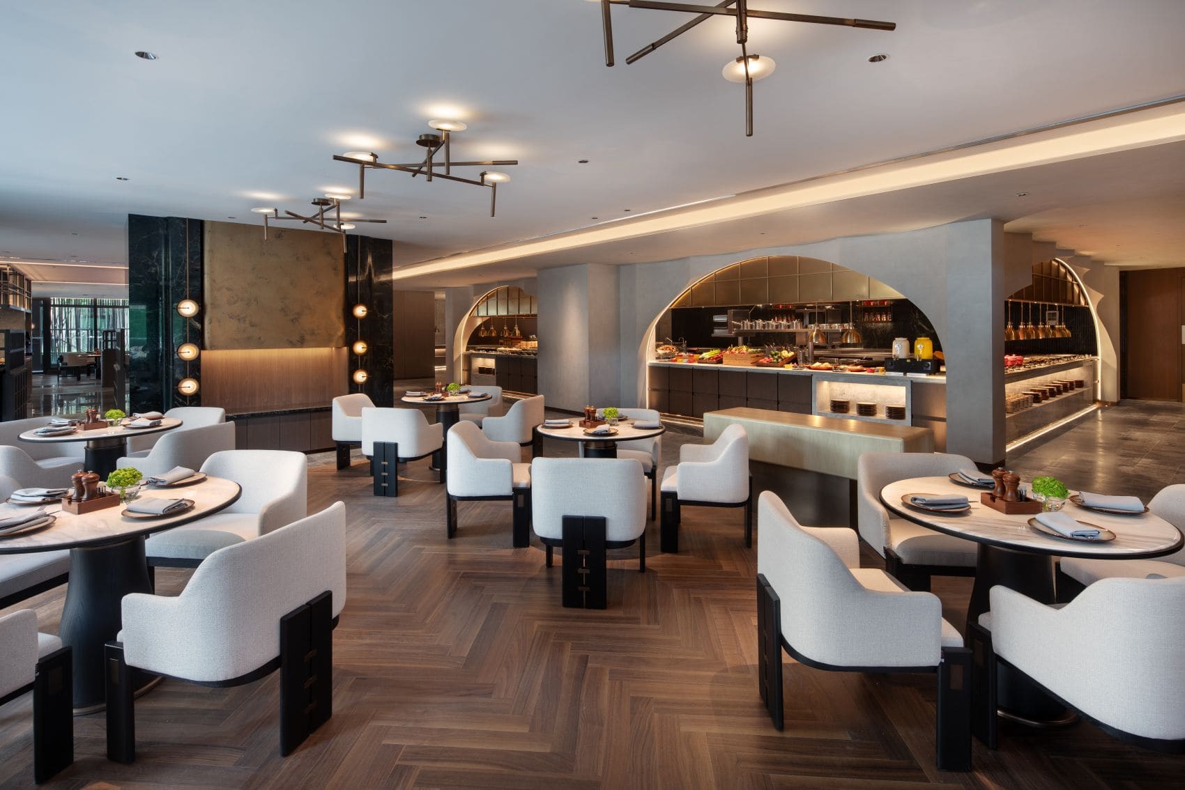 Restaurant "The Brasserie" im Bristoria Hotel Yangzhou