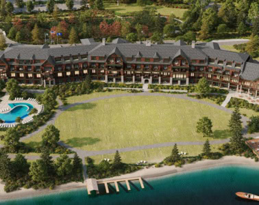 Luxushotel The Lake Estate on Winnisquam aus der Vogelperspektive