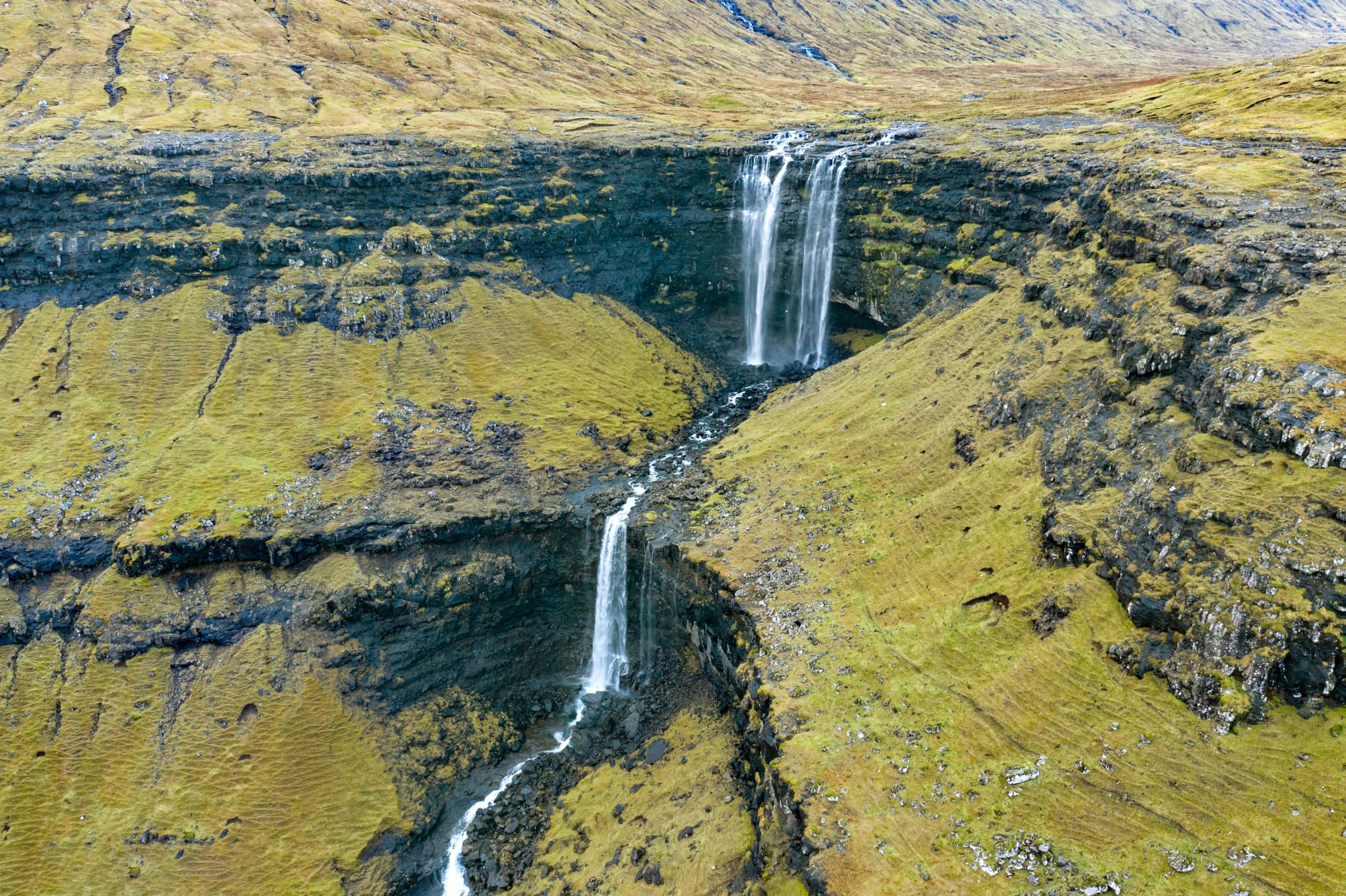 Der Fossá-Wasserfall.