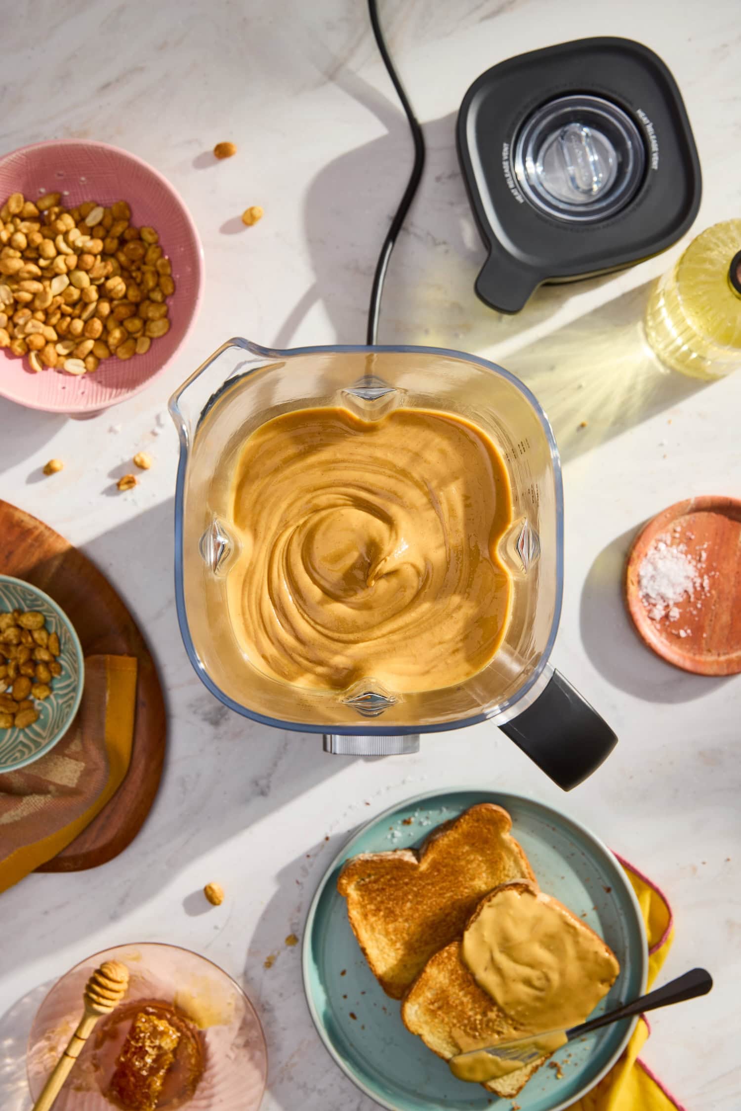 Mixer mit selbst gemachter Peanut Butter