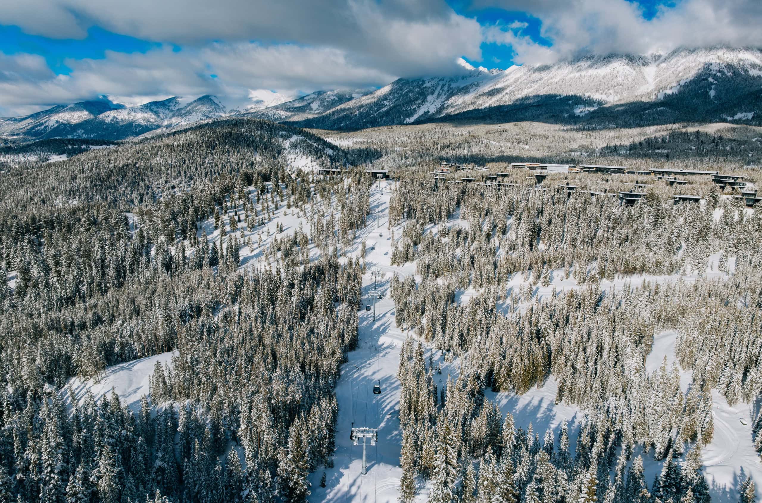 Ein Skigebiet in Montana.