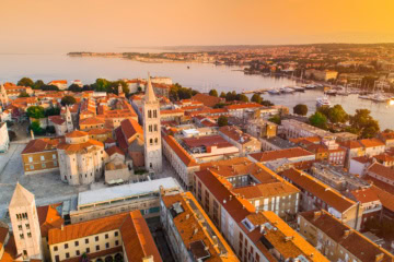 Blick auf die Altstadt von Zadar