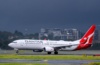 Qantas Airlines Boeing B737 vor Abflug am Flughafen Sydney