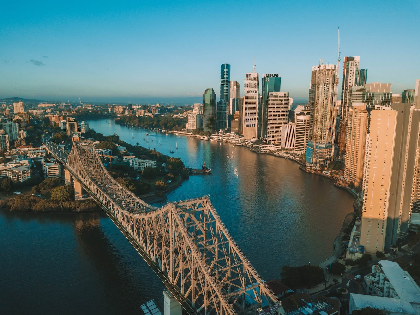 Die Story Bridge in Brisbane.