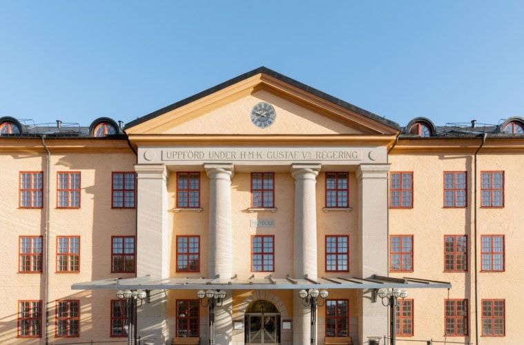 Fassade Hotel Hagastrand in Stockholm