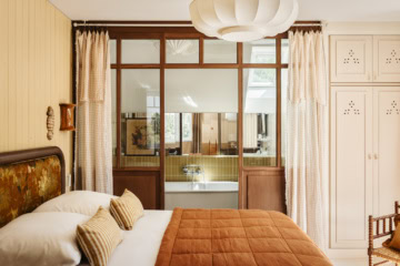 Zimmer im Maison Roz, einem Luxus-Ferienhaus in der Bretagne