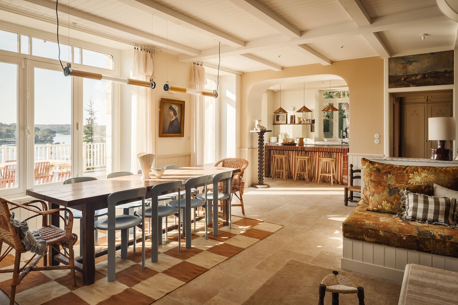 Küche im Ferienhaus Maison Roz in der Bretagne