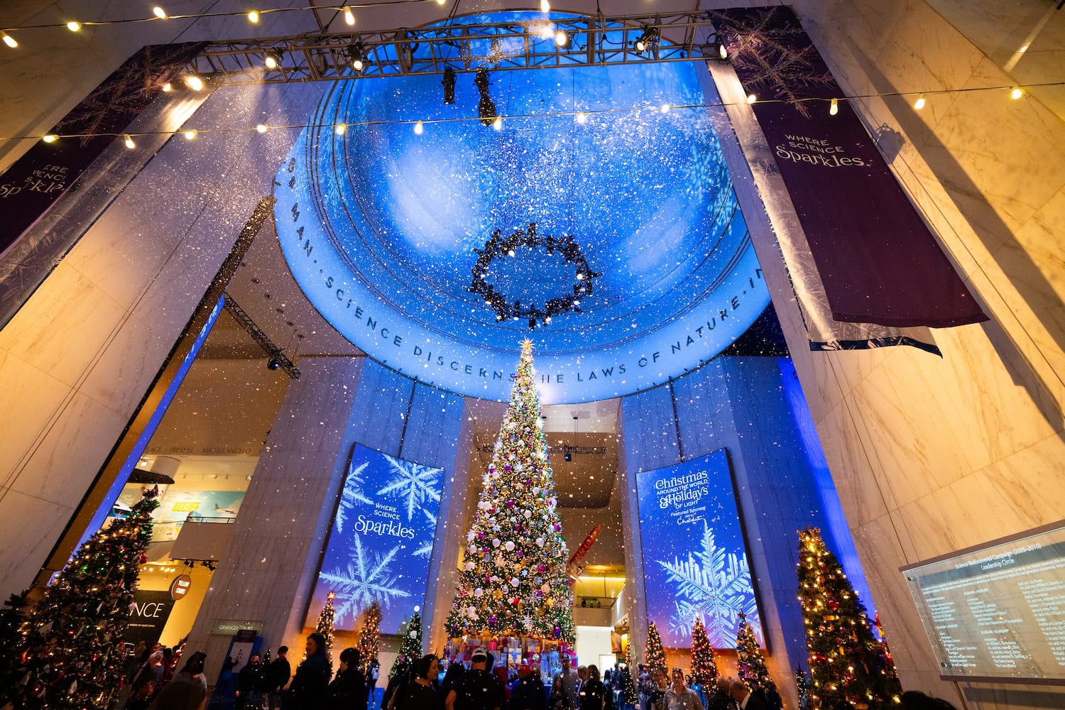 Weihnachtsbaum im Griffin Museum in Chicago