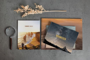 verschiedene Fotobücher von Pixum