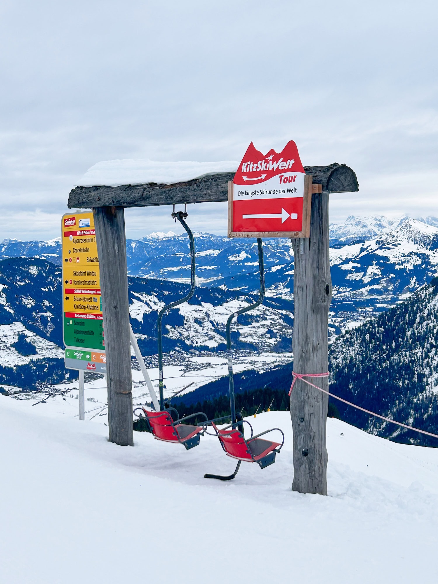 Das Skigebiet rund um den Wilden Kaiser