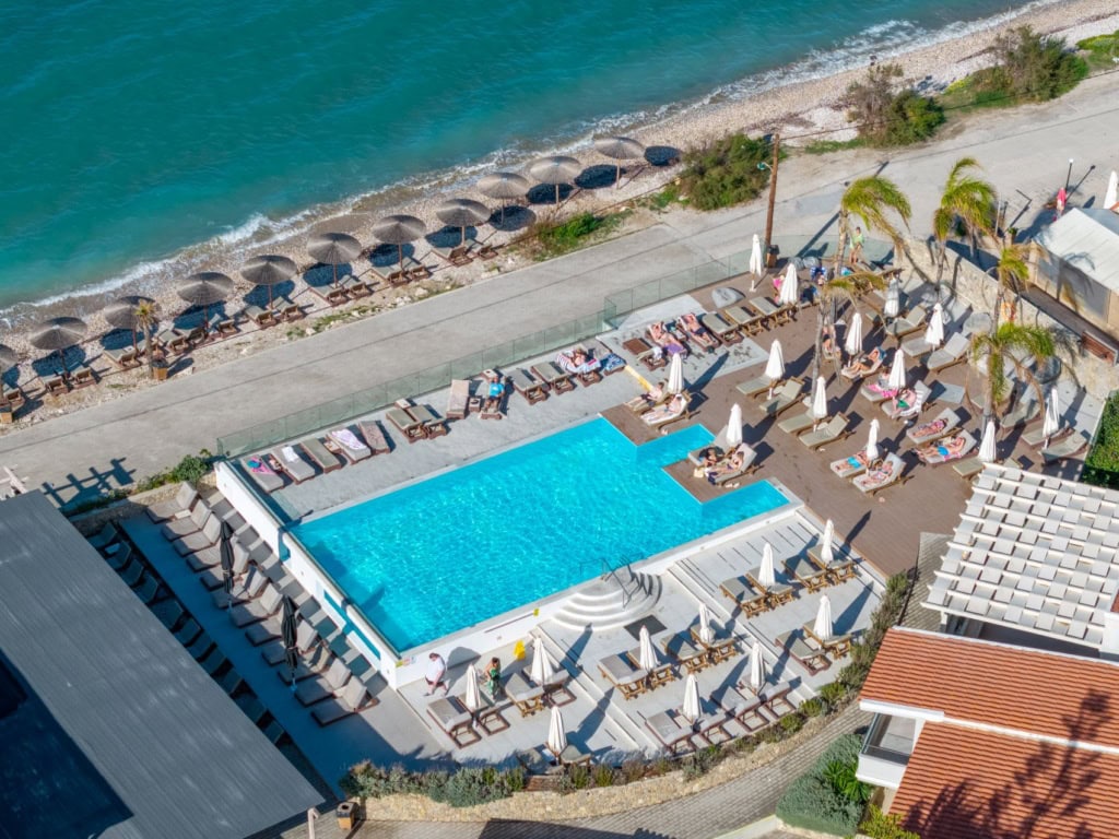 Wyndham Corfu Acharavi aus der Vogelperspektive