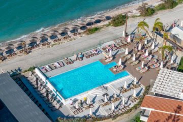 Wyndham Corfu Acharavi aus der Vogelperspektive