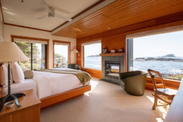 Zimmer im Wickaninnish Inn auf Vancouver Island