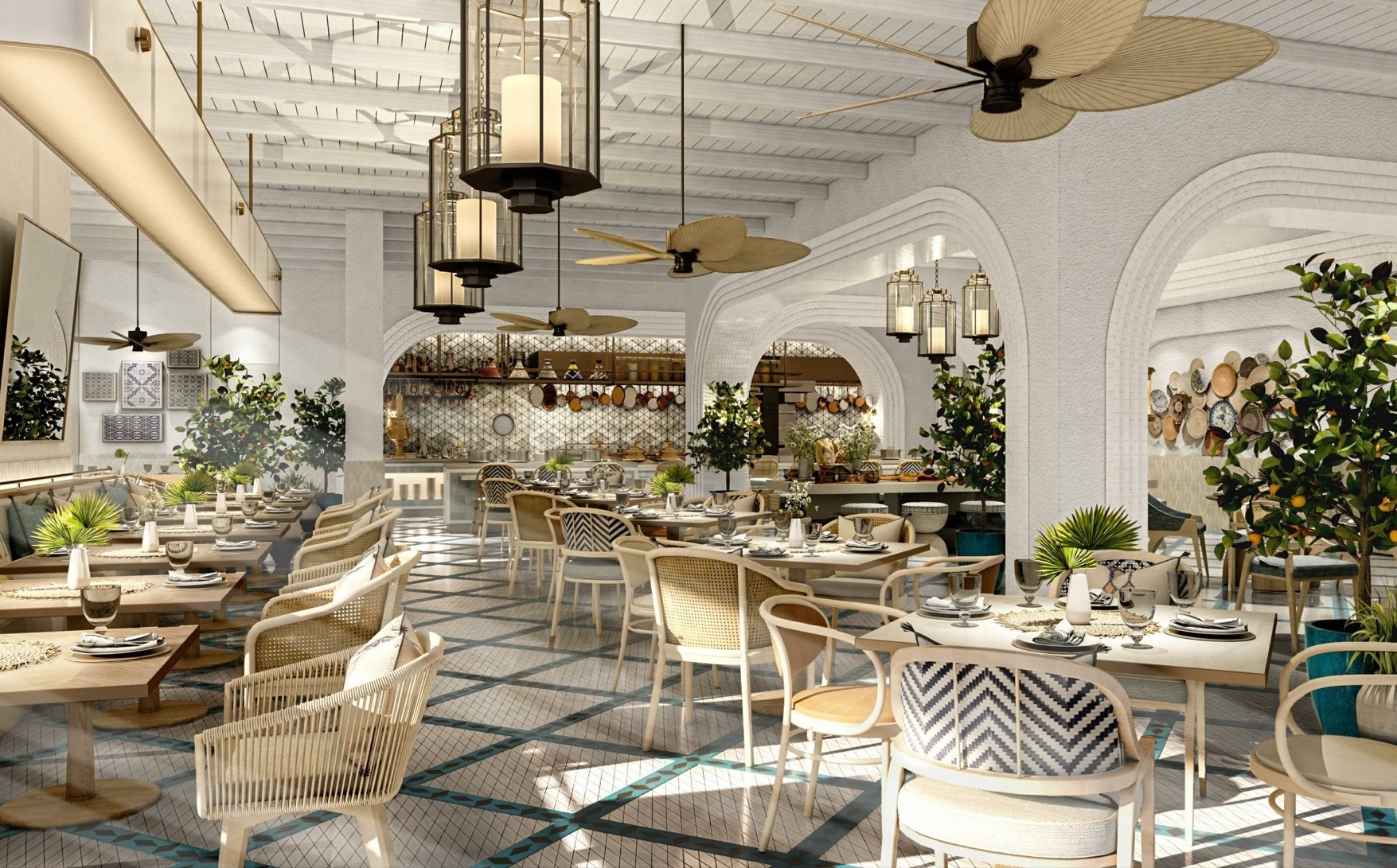 Ein Restaurant im InterContinental The Red Sea Resort.