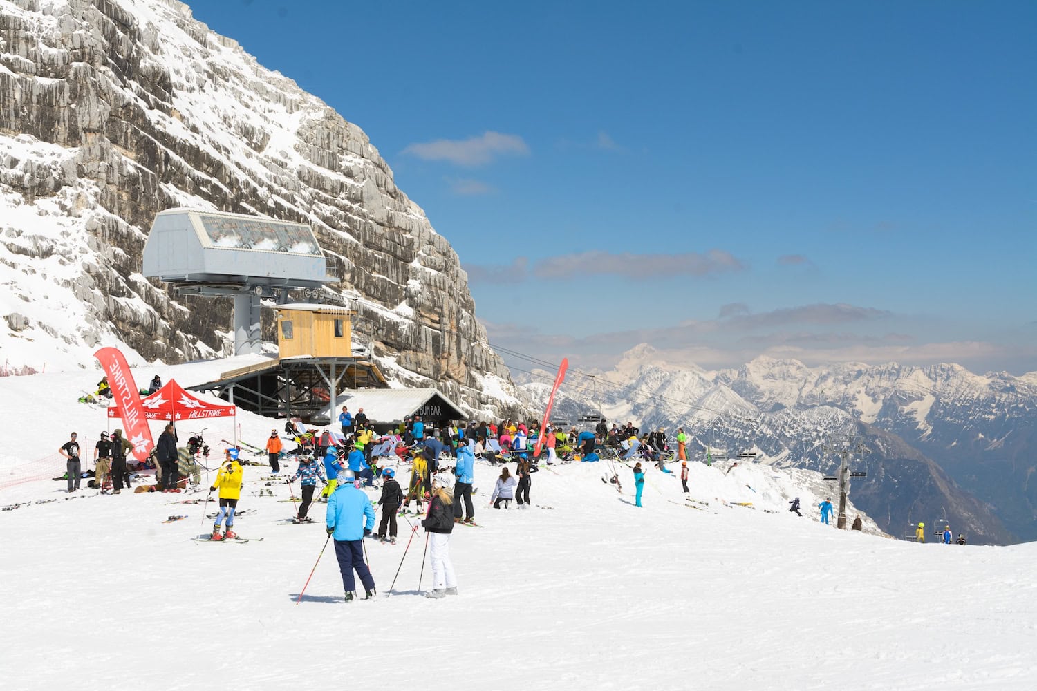 Abfahrt im Skiresort Kanin in Slowenien