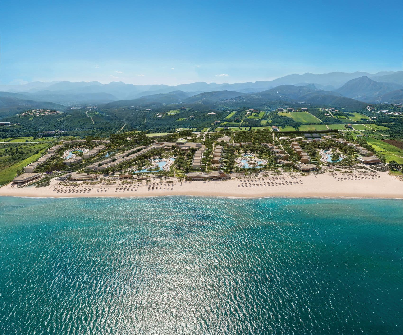 Ikos Kissamos auf Kreta aus der Vogelperspektive 