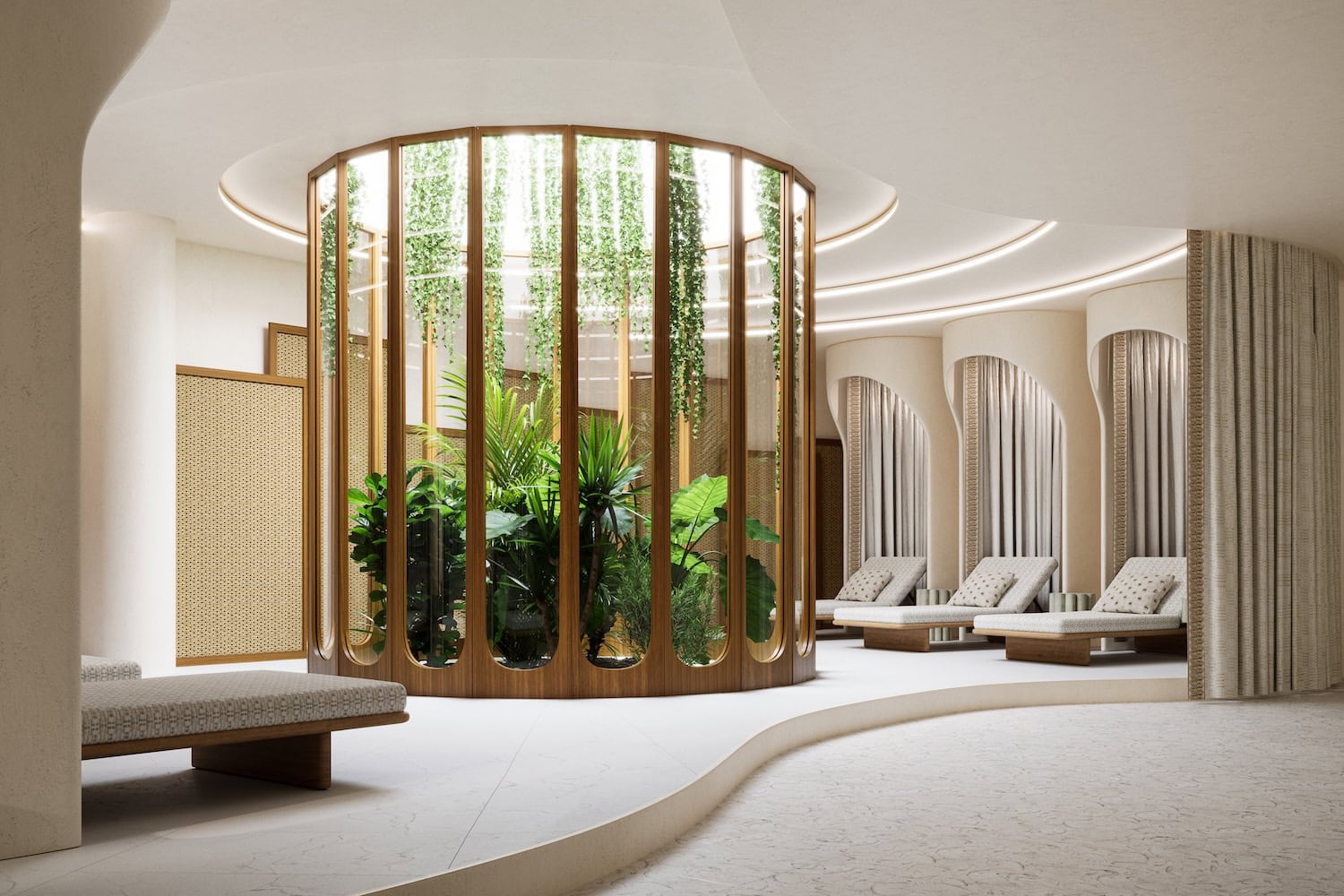 Tea Room im Spa des Mandarin Oriental auf Mallorca.