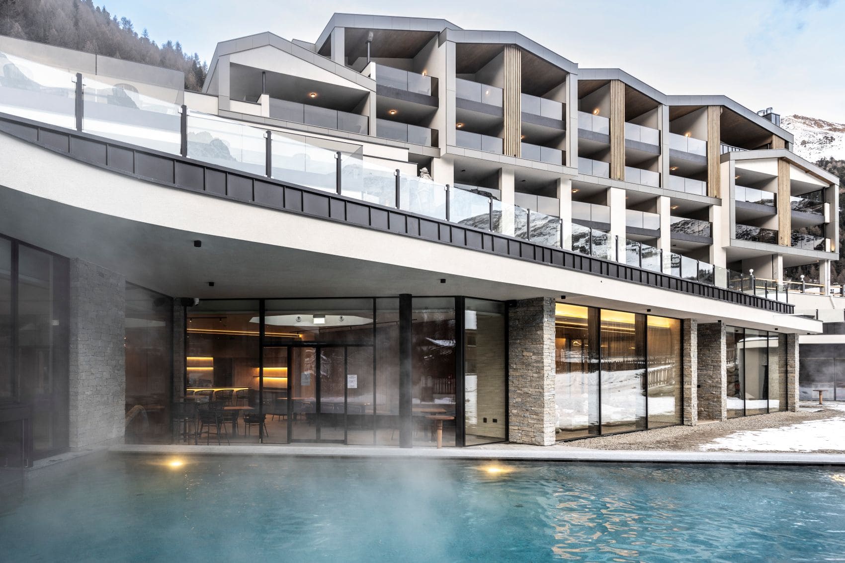 Außenansicht des Hotel Die Post am Ortler in Sulden 