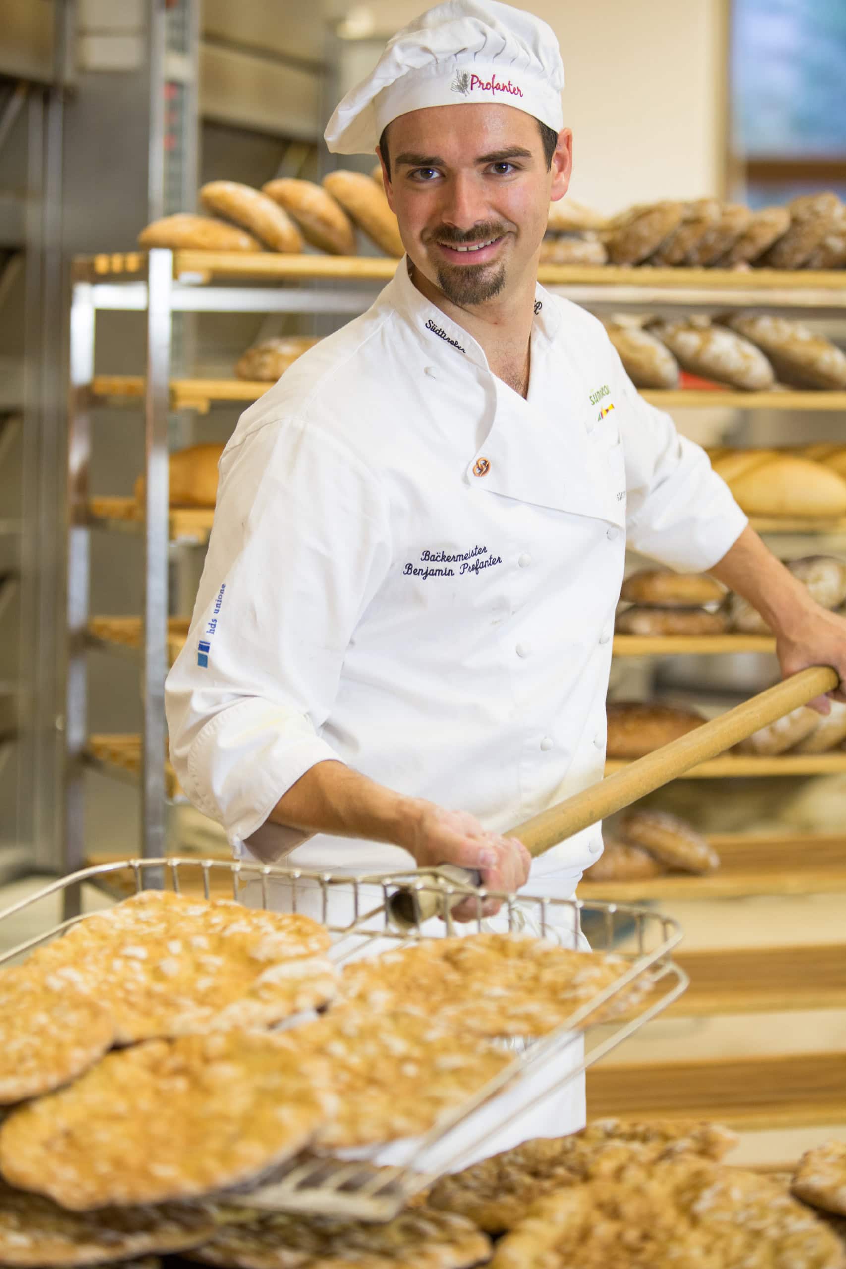 Bäckermeister Benjamin Profanter.