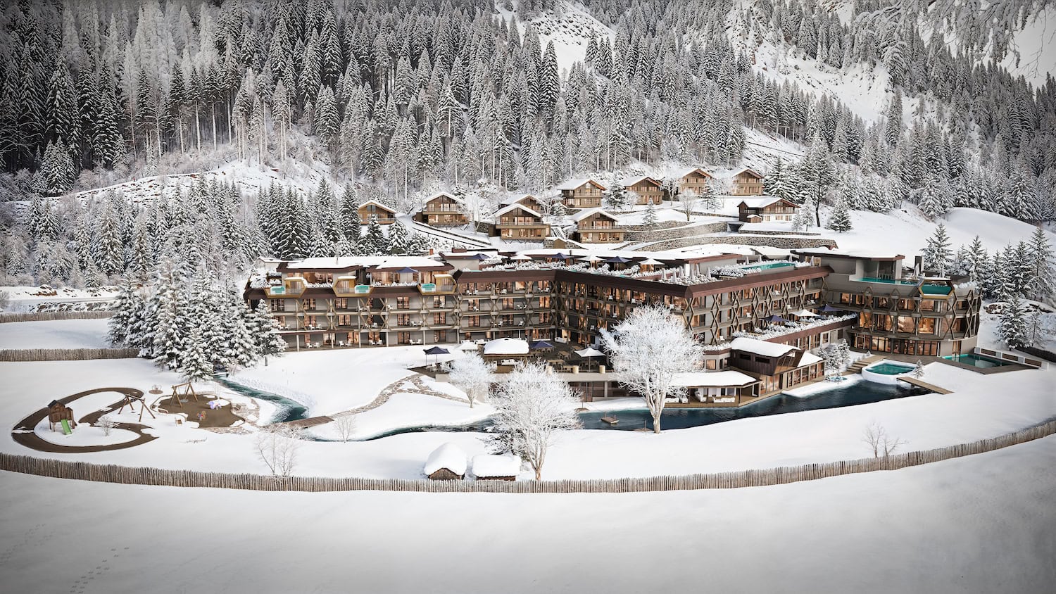 Außenansicht des Alpura Retreats