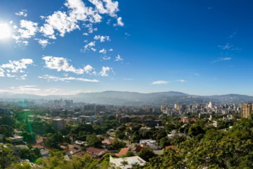 Panoramablick über Caracas, Venezuela