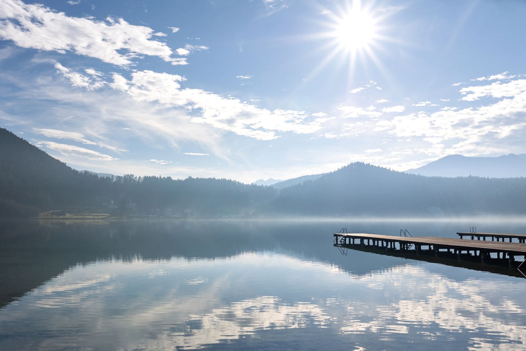 Blick auf den Klopeiner See in Kärnten 