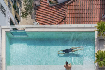 Der Pool des Hotels.