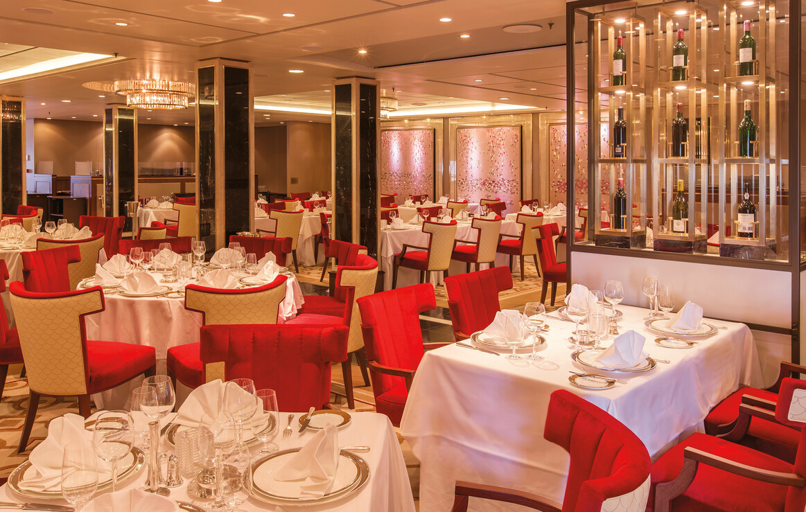 Das Restaurant auf der Queen Mary 2.