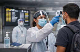 Fierbermessen am Flughafen