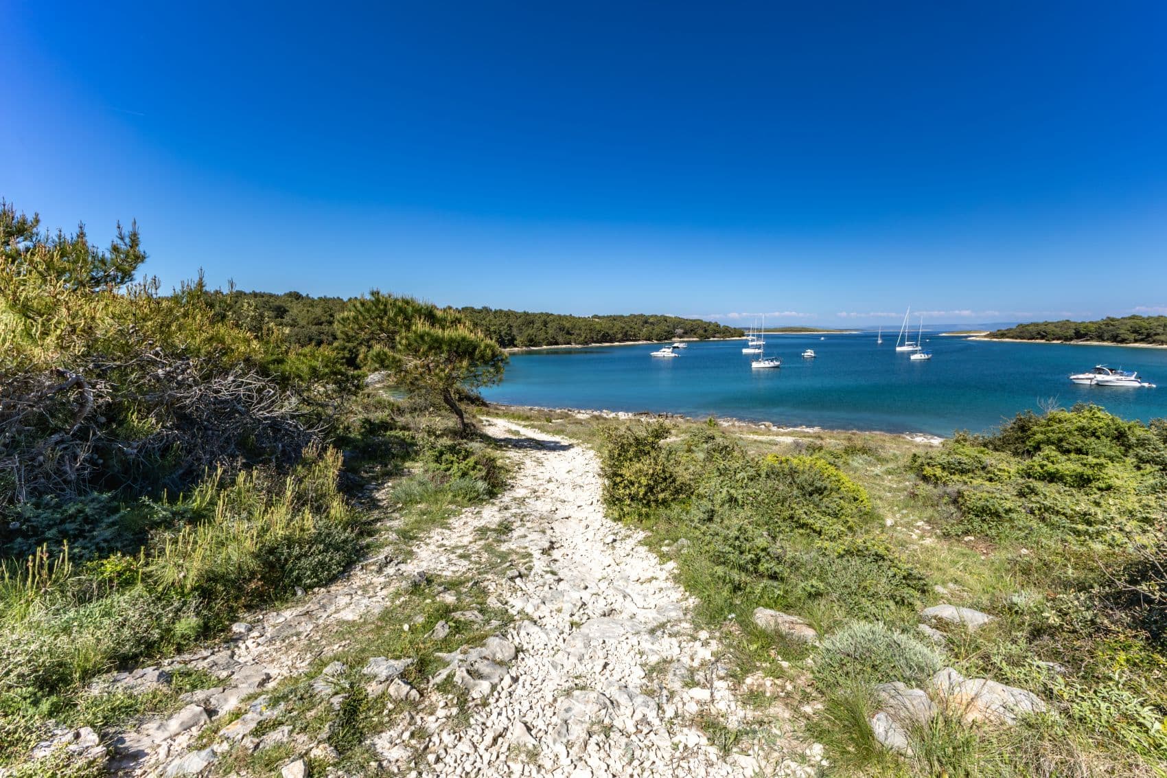Blick vom Kap Kamenjak auf das Meer
