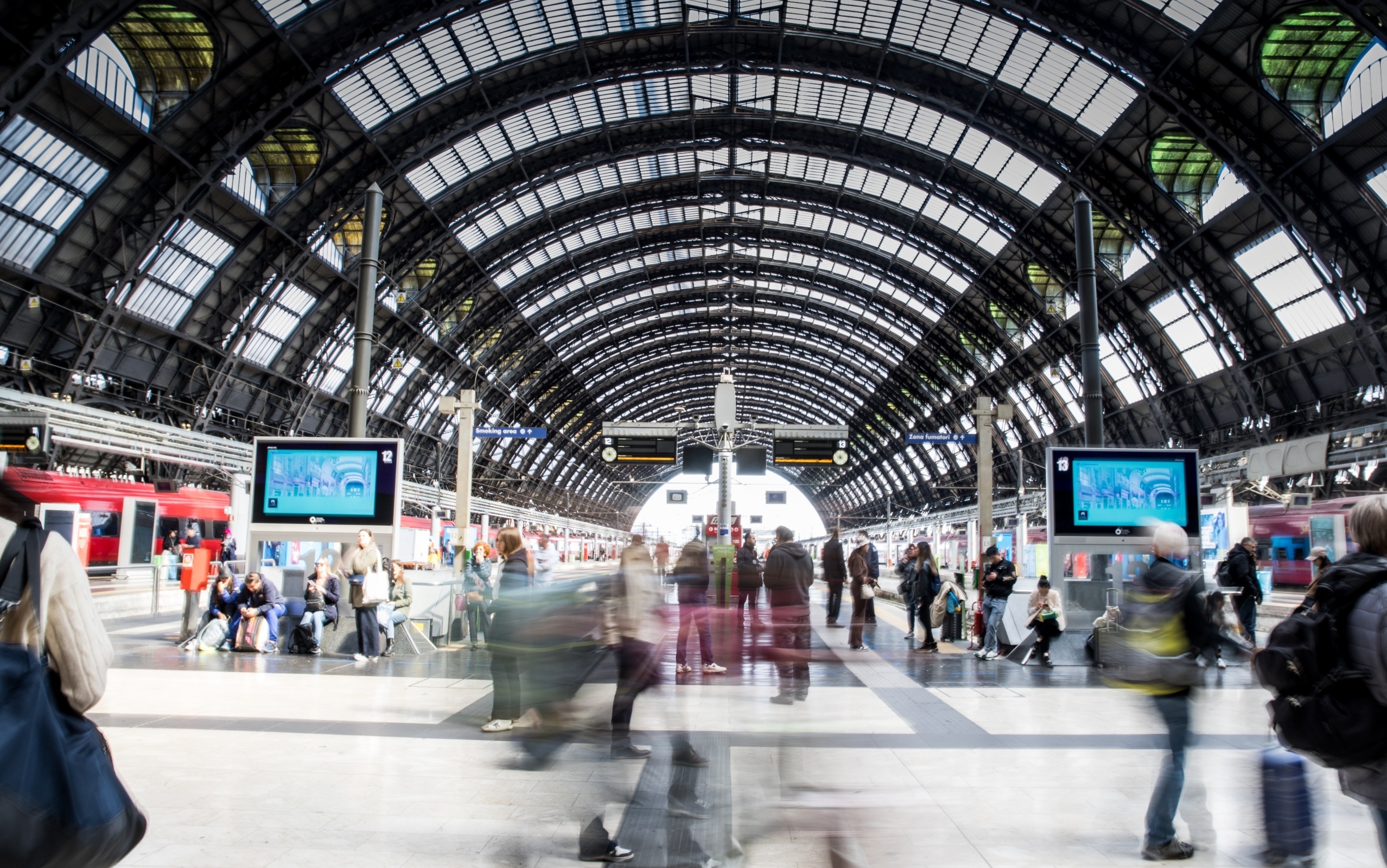 Der Bahnhof in Italien.