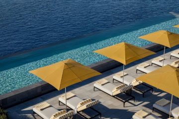 Poolbereich des Gran Hotel Margalida auf Mallorca