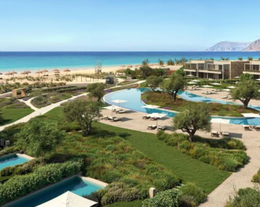 Poollandschaft im Ikos Kissamos auf Kreta